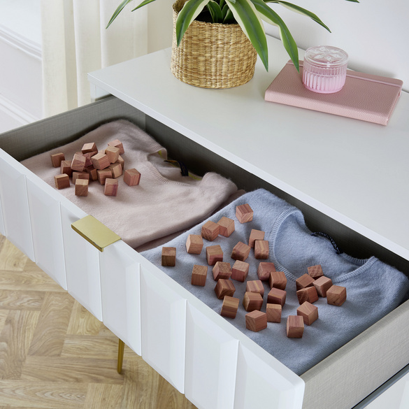 Cubes en bois de cèdre, lot de 50 