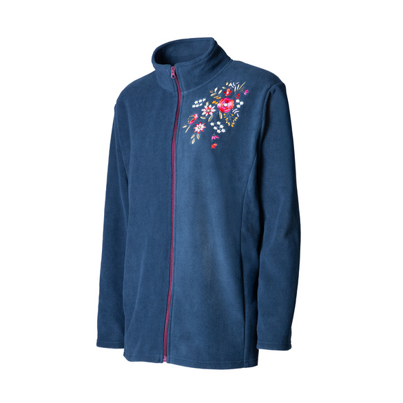 Veste polaire "Fleur" navy
