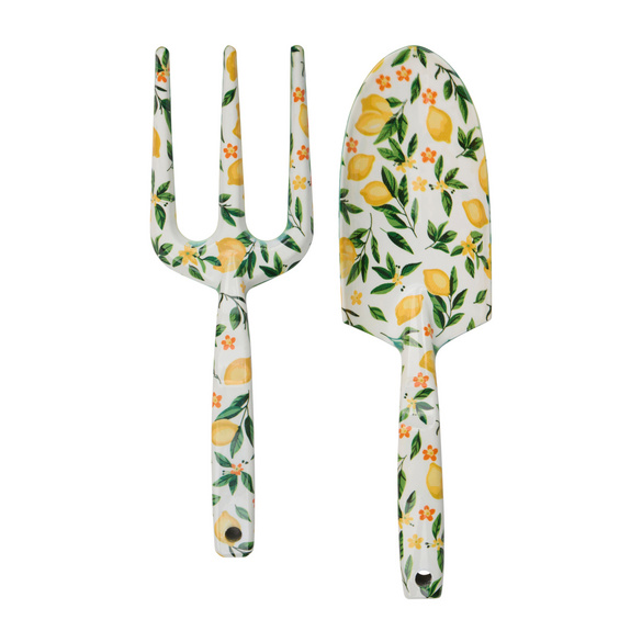 Set de jardin 2 pièces motif citron