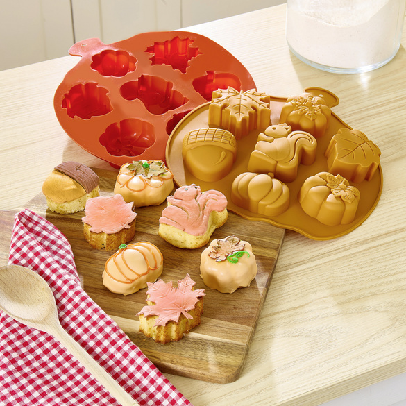 Lot de 2 Moule en silicone « Automne » Basilico