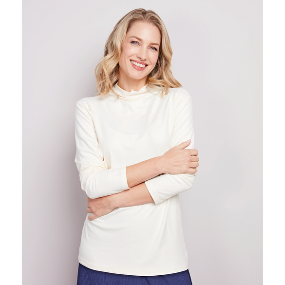 T-shirts manches longues blanc-marine-bleu lot de 3 pièces