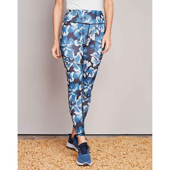 Legging "fleurs" bleu