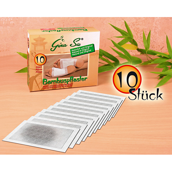 Patchs pour les pieds à l’extrait de vinaigre de bambou lot de 10