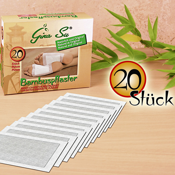 Patchs pour les pieds à l’extrait de vinaigre de bambou lot de 10