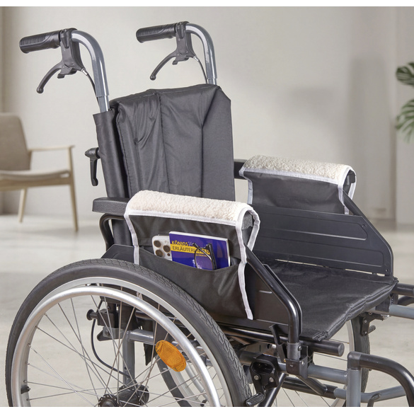 Housses d'accoudoirs pour fauteuils roulants