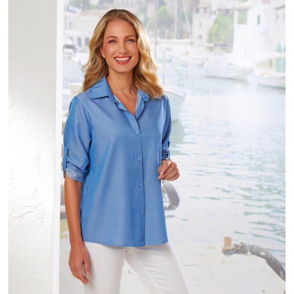 Blouse "Jeans" bleu clair