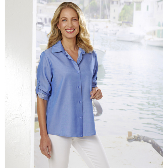 Blouse "Jeans" bleu clair