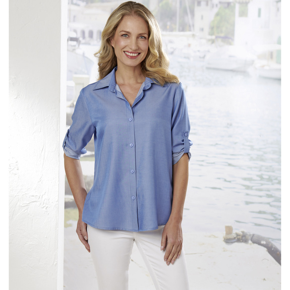Blouse "Jeans" bleu clair