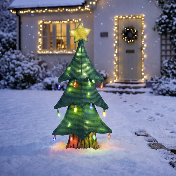 Sapin de Noël illuminé