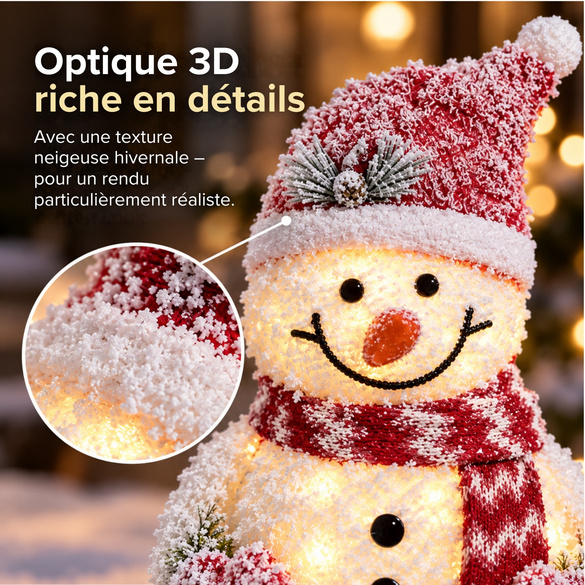 La dame de neige à LED « Mrs. Frosty »