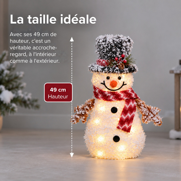 Bonhomme de neige LED « Baby Frosty »