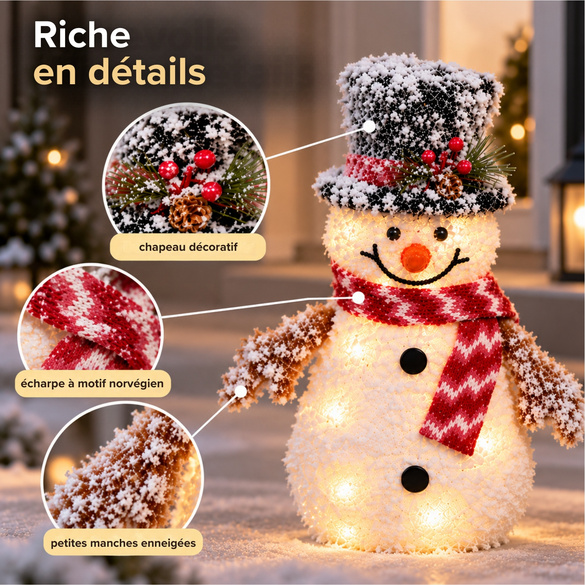 Bonhomme de neige LED « Baby Frosty »