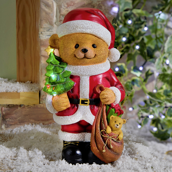 Ours en peluche de Noël lumineux