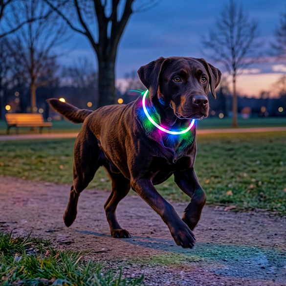 Collier lumineux pour chiens