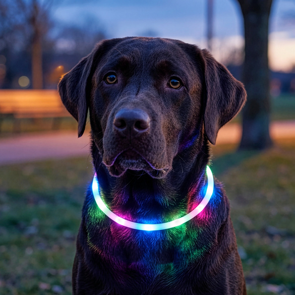 Collier lumineux pour chiens