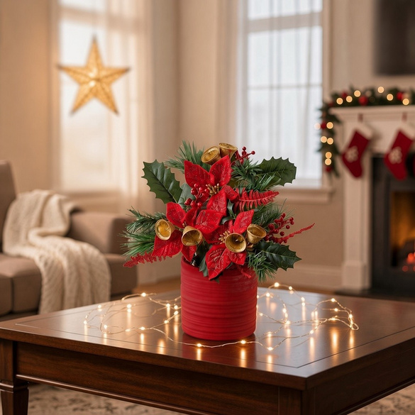 Composition de Noël avec clochettes