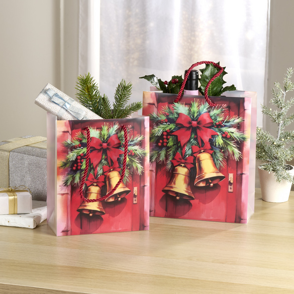 Sac de Noël avec lot de 2 petits modèles