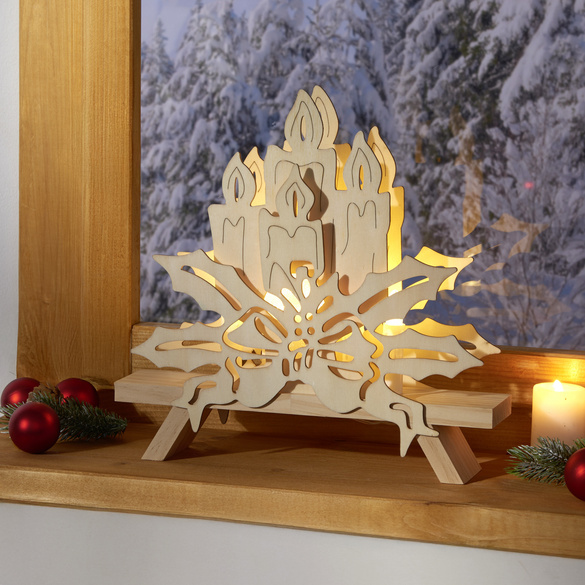 Bougies décoratives en bois Eldo
