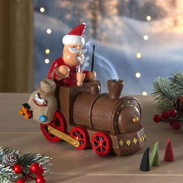 Locomotive de Noël fumoir
