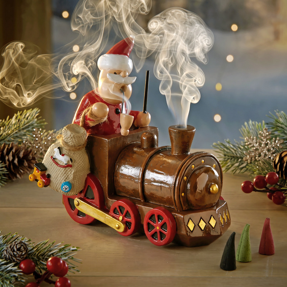 Locomotive de Noël fumoir