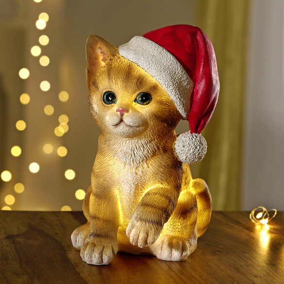 Chat de Noël à LED Eldo