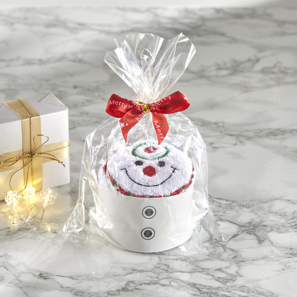 Serviette « Gâteau bonhomme de neige » Eldo