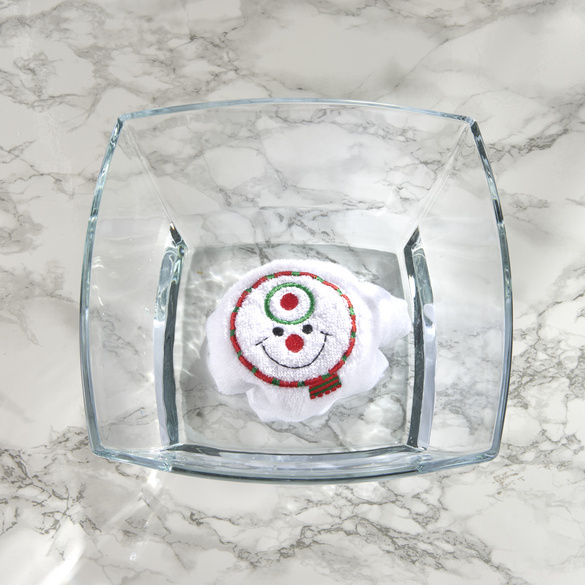 Serviette « Gâteau bonhomme de neige » Eldo