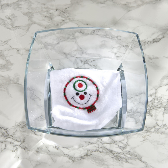Serviette « Gâteau bonhomme de neige » Eldo