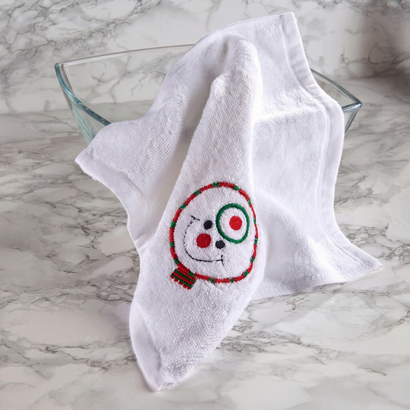 Serviette « Gâteau bonhomme de neige » Eldo