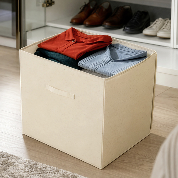 Boîte de rangement avec fermeture à glissière