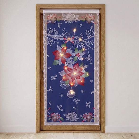 Rideau de porte LED « Étoile de Noël »