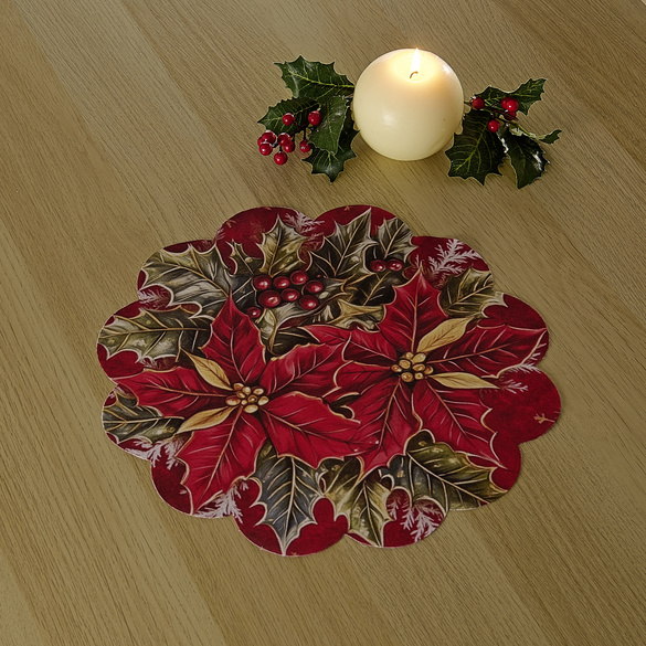 Napperon « Étoile de Noël » Ø 35cm Eldo