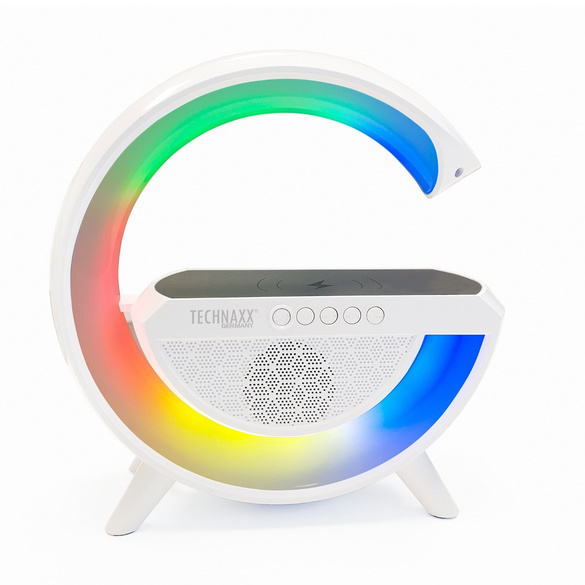 Veilleuse LED Haut-parleur avec fonction de charge sans fil Technaxx