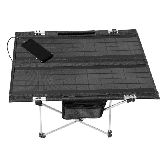 Table de camping solaire pliable 20 W Technaxx