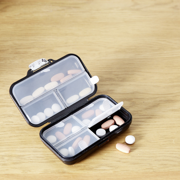 Grand pilulier en coffret