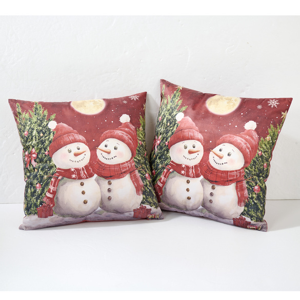 Coussin « Bonhomme de neige » 45x45 cm Eldo
