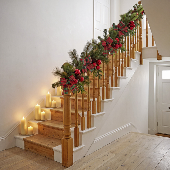 Guirlande de sapin LED L 120cm Eldo