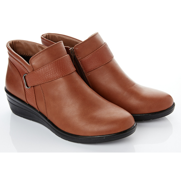 Bottines « Brit » couleur cognac