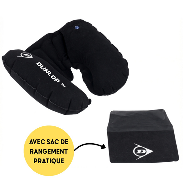 Oreiller gonflable pour la tête et la nuque Dunlop