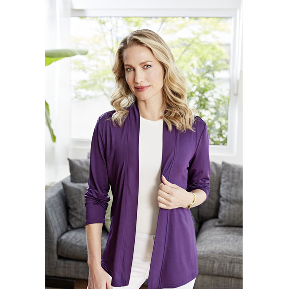 Cardigan violet