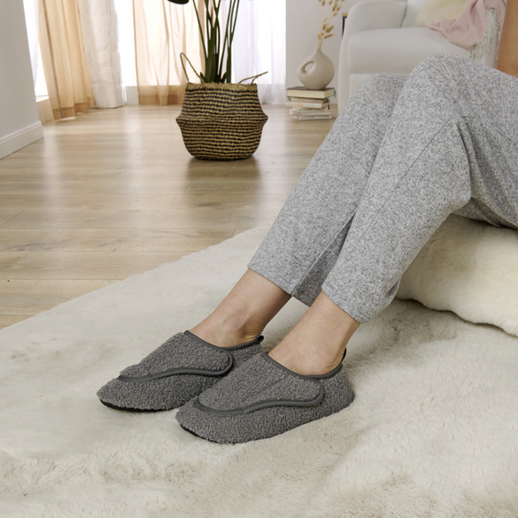Chaussons confort "Gertrud" - gris