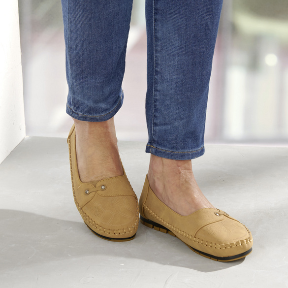 Mocassins "Nica" beige