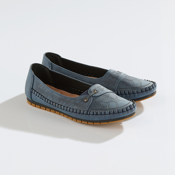 Mocassins "Nica" bleu