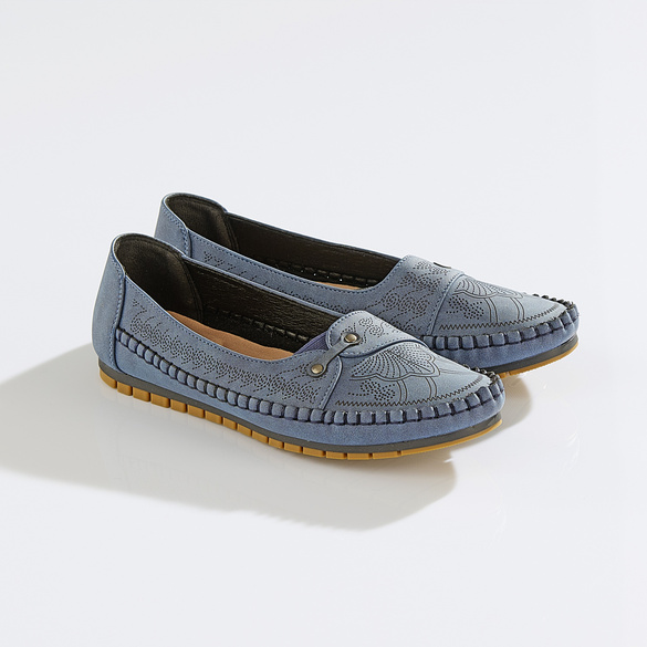 Mocassins "Nica" bleu