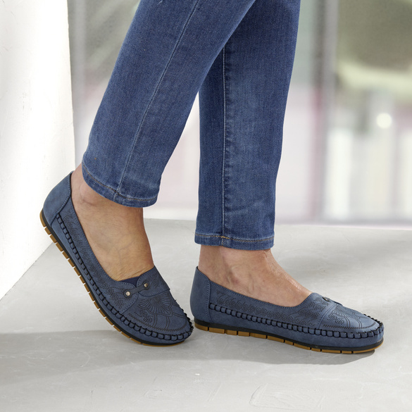 Mocassins "Nica" bleu