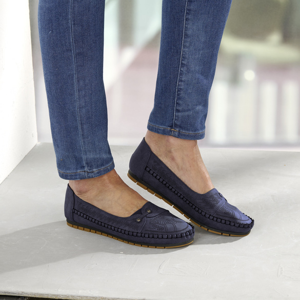 Mocassins "Nica" bleu