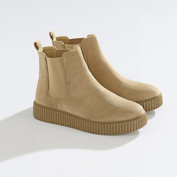 Bottines confort « Emma » coloris mastic