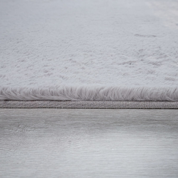 Tapis à poils longs RABBIT 780 Gris Rond Paco Home