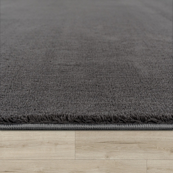 Tapis à poils courts CADIZ 630 Anthracite Rectangulaire Paco Home