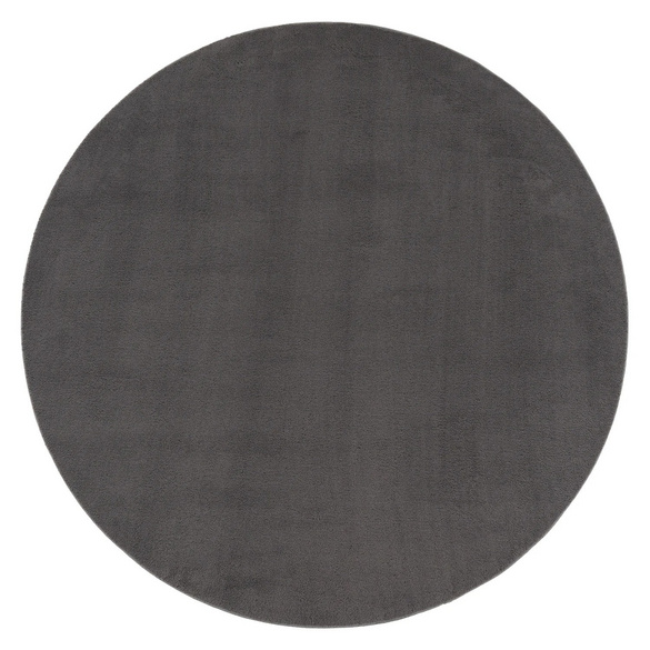 Tapis à poils courts CADIZ 630 Anthracite Rond Paco Home